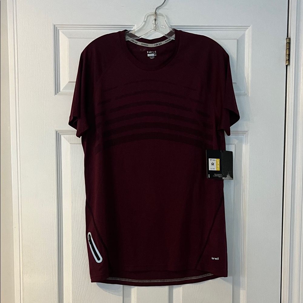 Hind Men's Burgundy Short Sleeve Tee